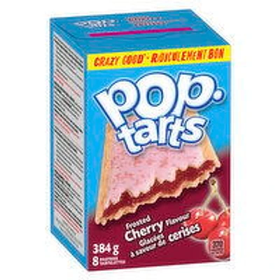 Kellogg's - Pop-Tarts Frosted Cherry Flavour, 8 Pack, 384 Gram