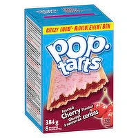Kellogg's - Pop-Tarts Frosted Cherry Flavour, 8 Pack, 384 Gram