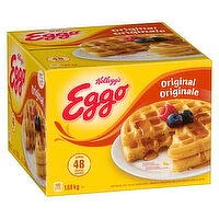Kellogg's - Original Eggo Waffles, 48 Pack, 1.68 Kilogram