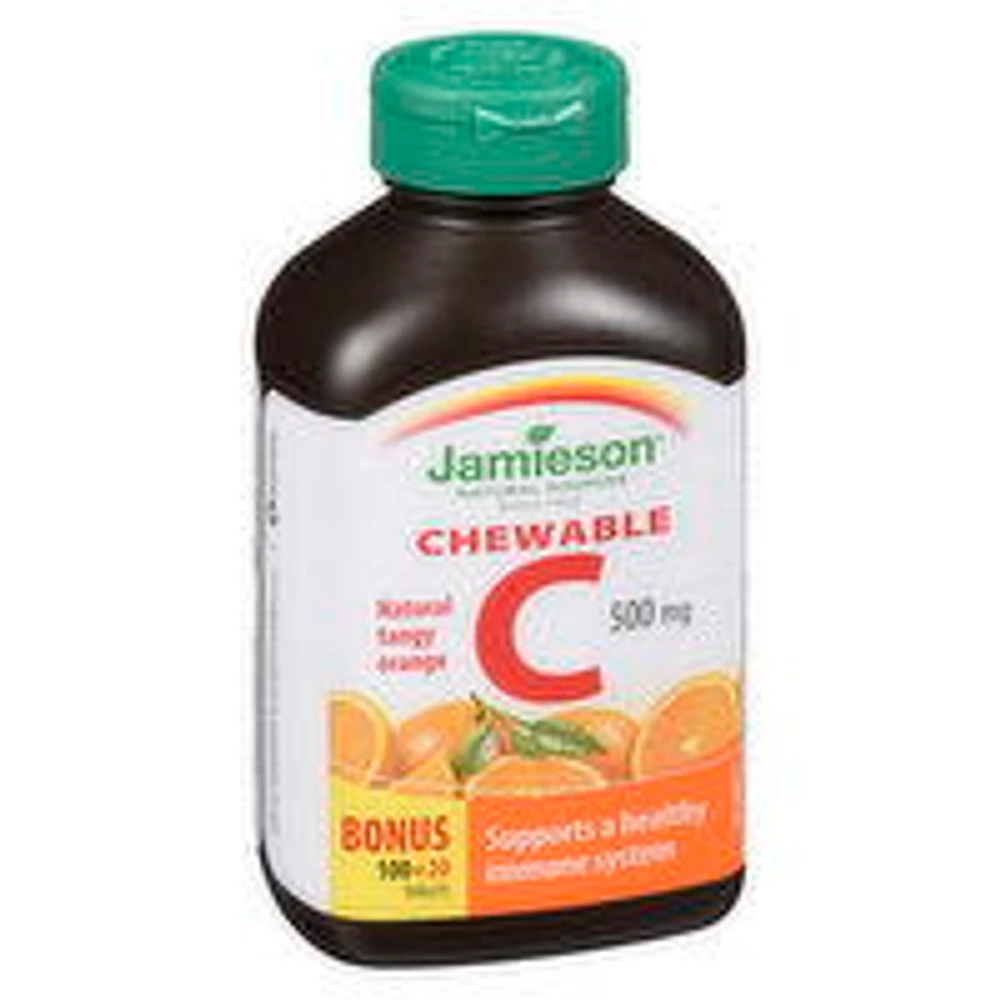 Jamieson - Vitamin C Natural Tangy Orange 500 mg, 120 Each