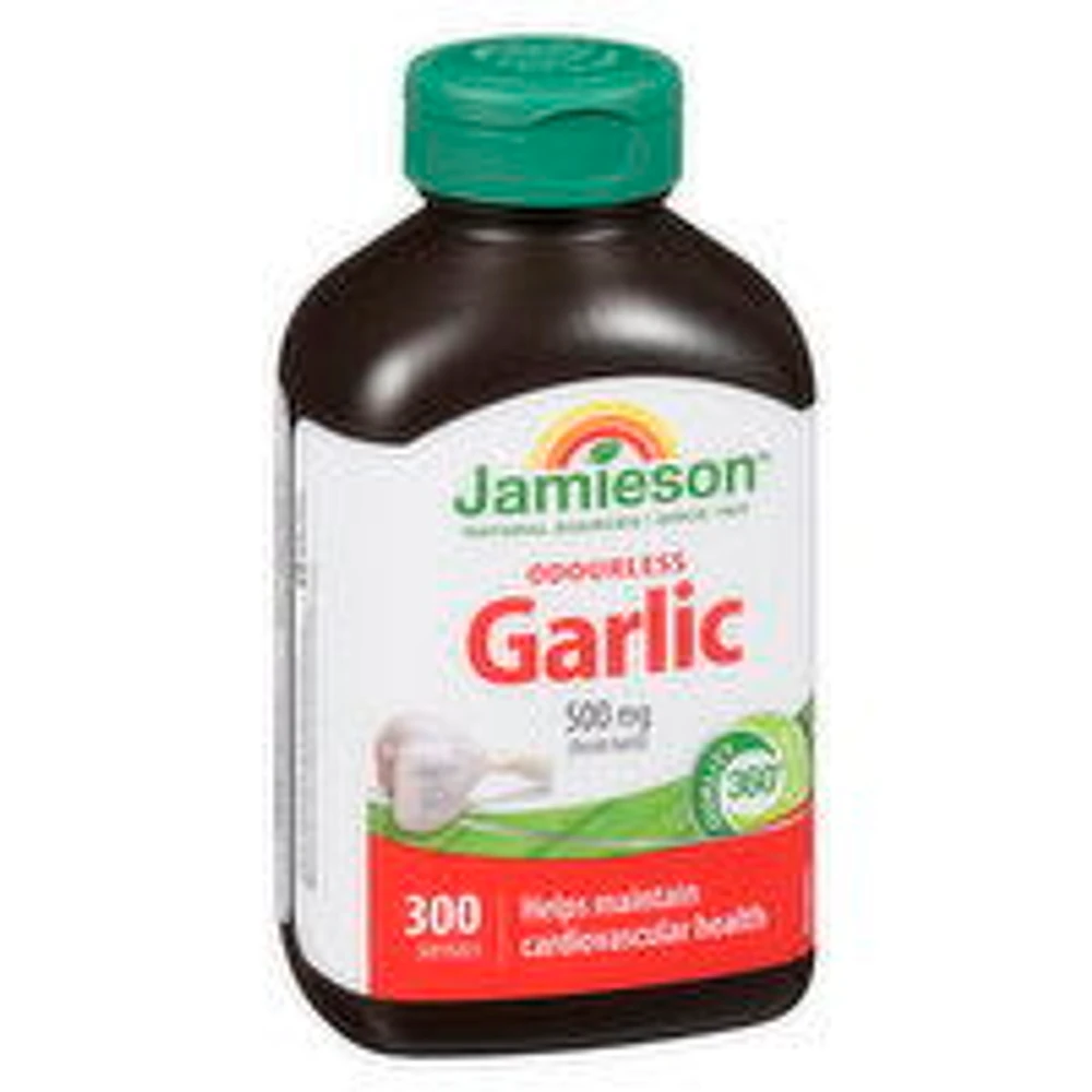 Jamieson - Odorless Garlic 500mg, 300 Each