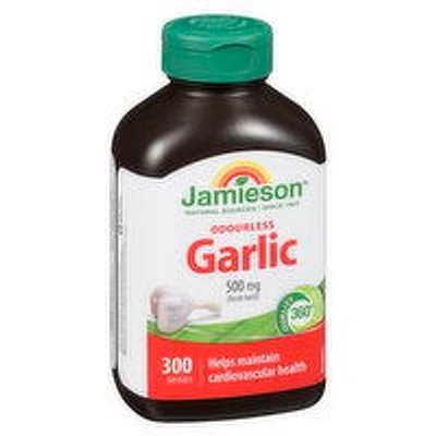 Jamieson - Odorless Garlic 500mg, 300 Each