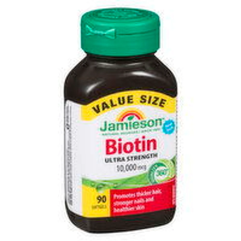 Jamieson - Biotin 10,000mcg Value Size, 90 Each