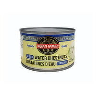 ASIAN FAMILY - Water Chestnuts Sliced, 227 Millilitre