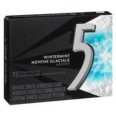 Five - Wintermint Single Gum, 15 Each