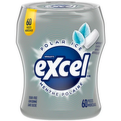 Excel - Polar Ice Sugar Free Chewing Gum, 60 Each