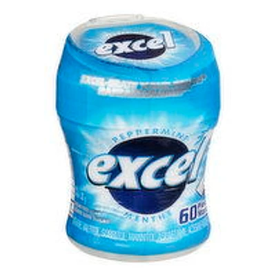 Excel - Peppermint Sugar Free Chewing Gum, 60 Each