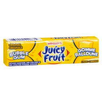 Wrigley's - Juicy Fruit Bubble Gum Original, 5 Each