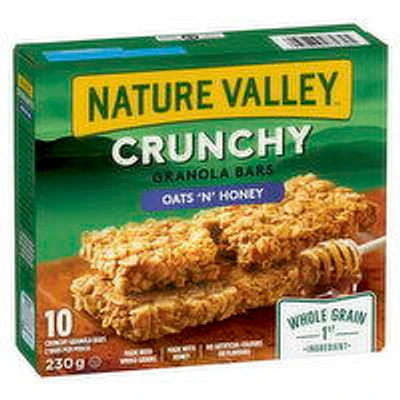 Nature Valley - Crunchy Granola Bars, Oats 'N' Honey, 10 Each