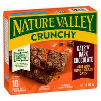 Nature Valley - Crunchy Granola Bars, Oats 'n' Dark Chocolate, 10 Each