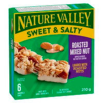 Nature Valley - Sweet & Salty Granola Bars, Roasted Mixed Nut, 6 Each