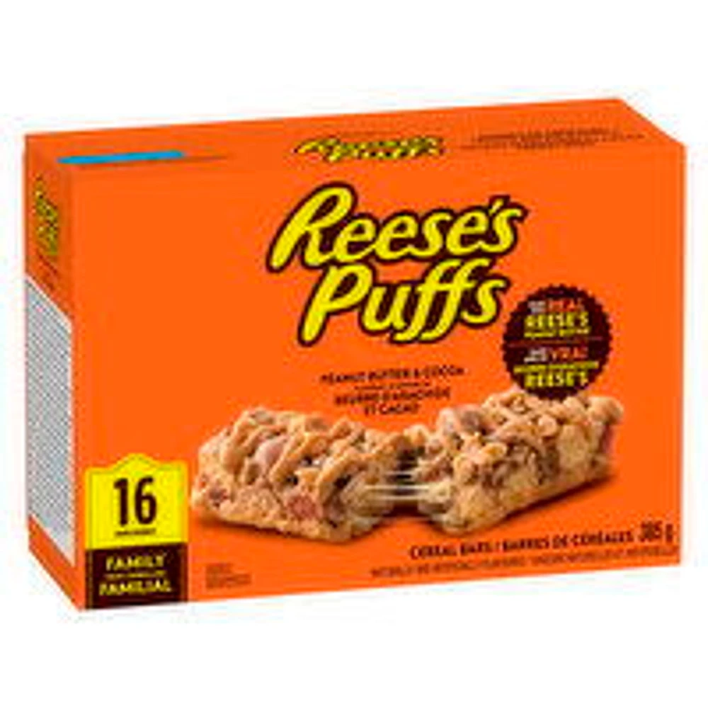 General Mills - Cereal Bars, Reese Puffs Peanut Butter & Cocoa Family Pack, 385 Gram