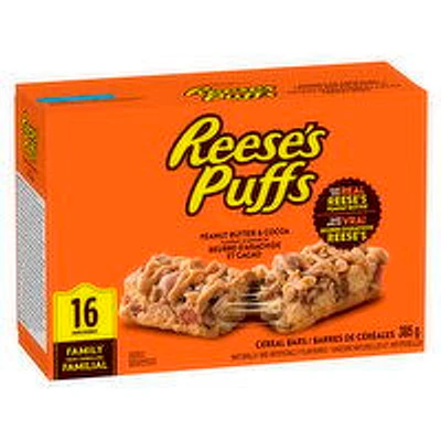 General Mills - Cereal Bars, Reese Puffs Peanut Butter & Cocoa Family Pack, 385 Gram