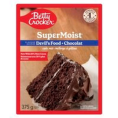 Betty Crocker - Super Moist Devil's Food Cake Mix, 375 Gram