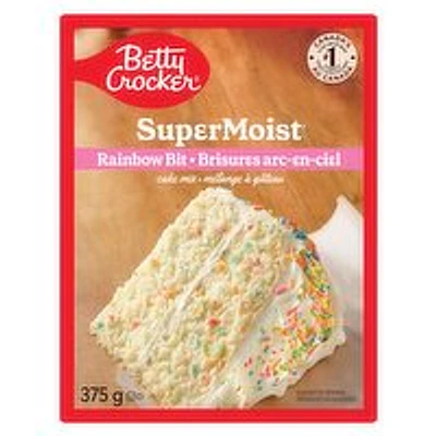 Betty Crocker - Super Moist Rainbow Bit Cake Mix, 375 Gram