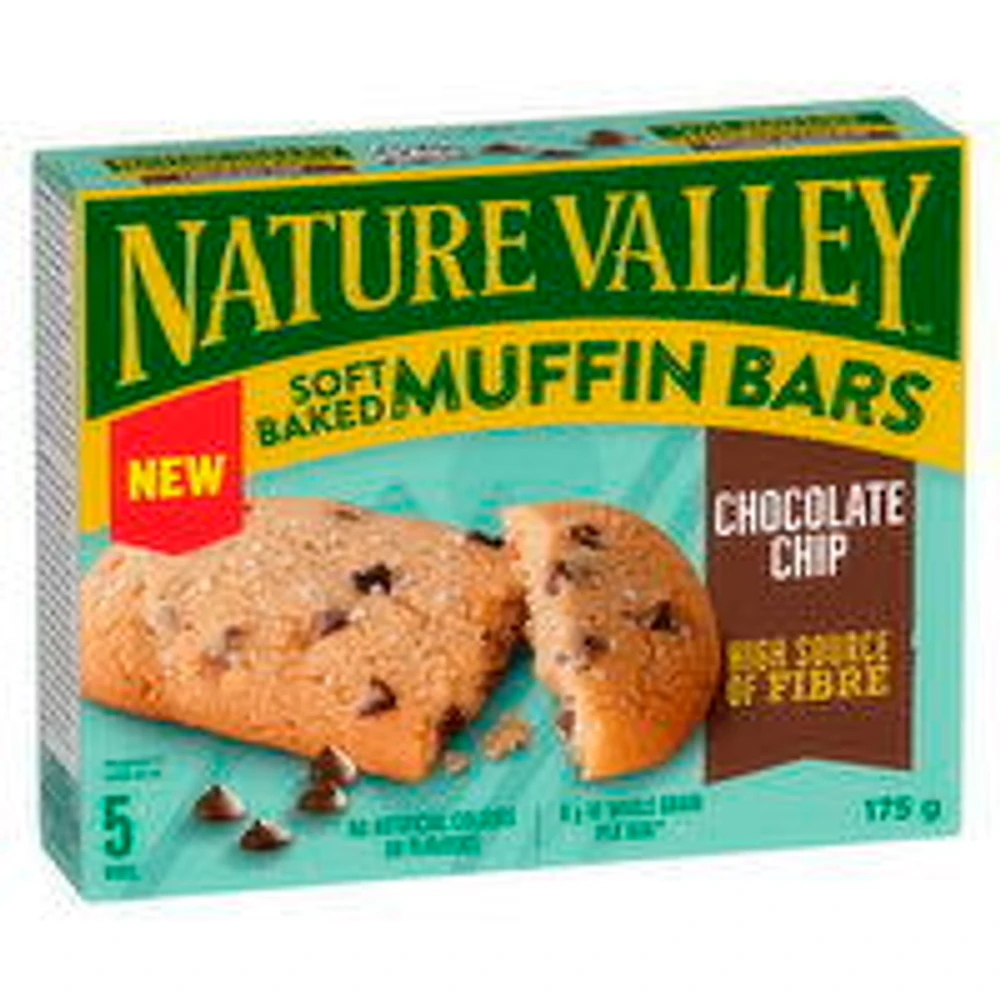Nature Valley - Muffin Bar Chocolate Chip, 5 Each