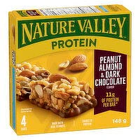 Nature Valley - Protein Chewy Bars - Peanut Almond & Dark Choc, 4 Each