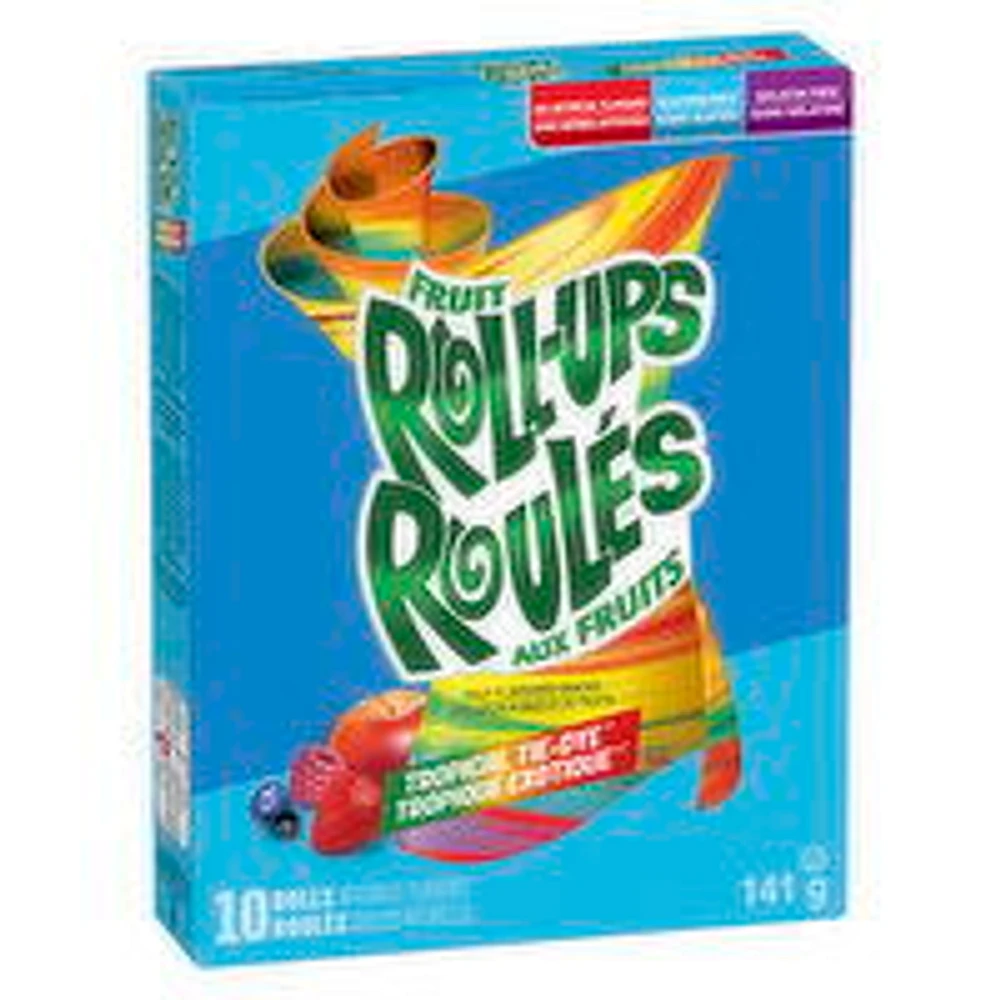 Betty Crocker - Fruit Rollups Tropical Tye Dye, 10 Rolls, 141 Gram