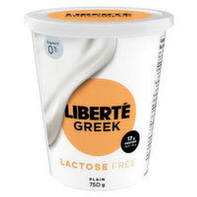 Liberte - Greek Yogurt Plain 0% Lactose Free, 750 Gram