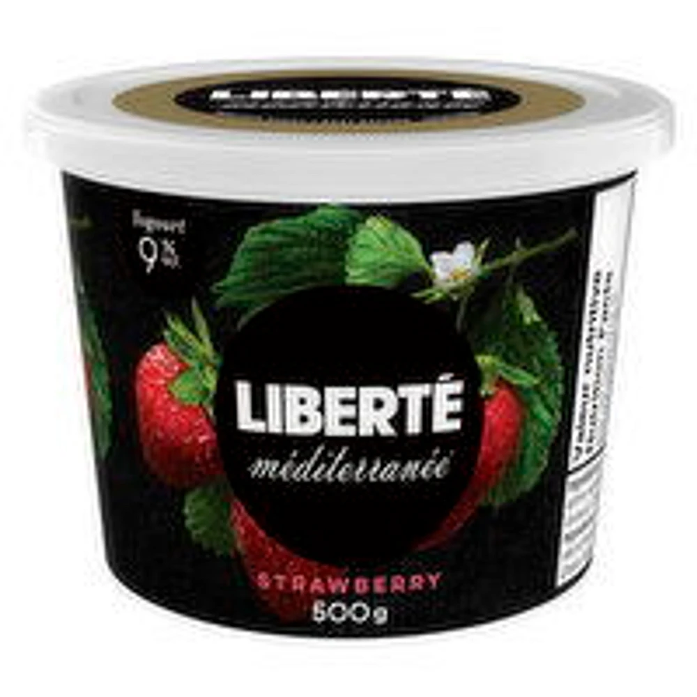Liberte - Mediterranee Yogurt Strawberry Flavor 9%M.F., 500 Gram