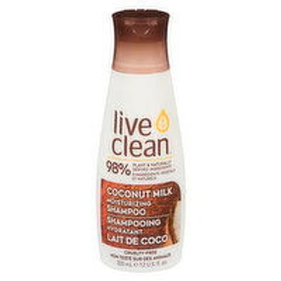 Live Clean - Moisturizing Shampoo - Coconut Milk, 350 Millilitre