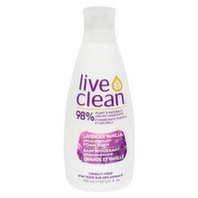 Live Clean - Aromatherapy Foam Bath - Lavender Vanilla, 750 Millilitre