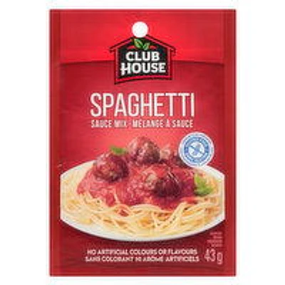 Club House - CLUB HOUSE MIX SPAGHETTI SAUCE, 43 Gram