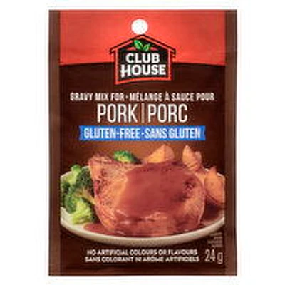 Club House - Pork Gravy Mix Gluten Free, 24 Gram
