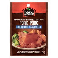 Club House - Pork Gravy Mix Gluten Free, 24 Gram