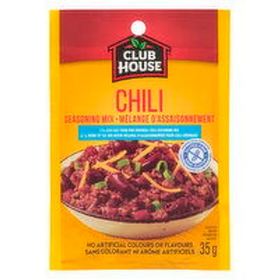 Club House - Chili Seasoning Mix 25% Less Salt, 35 Gram