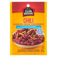 Club House - Chili Seasoning Mix 25% Less Salt, 35 Gram