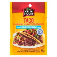 Club House - Taco Seasoning Mix 25% Less Salt, 35 Gram