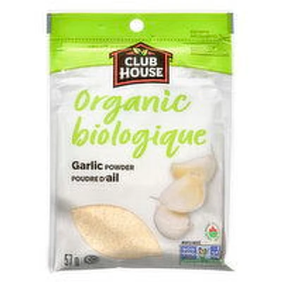 Club House - Organic Garlic Powder, 57 Gram