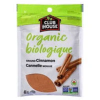 Club House - Organic Ground Cinnamon, 40 Gram