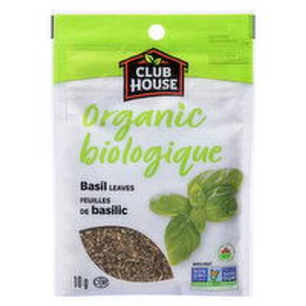 Club House - Organic Basil Leaves, 10 Gram