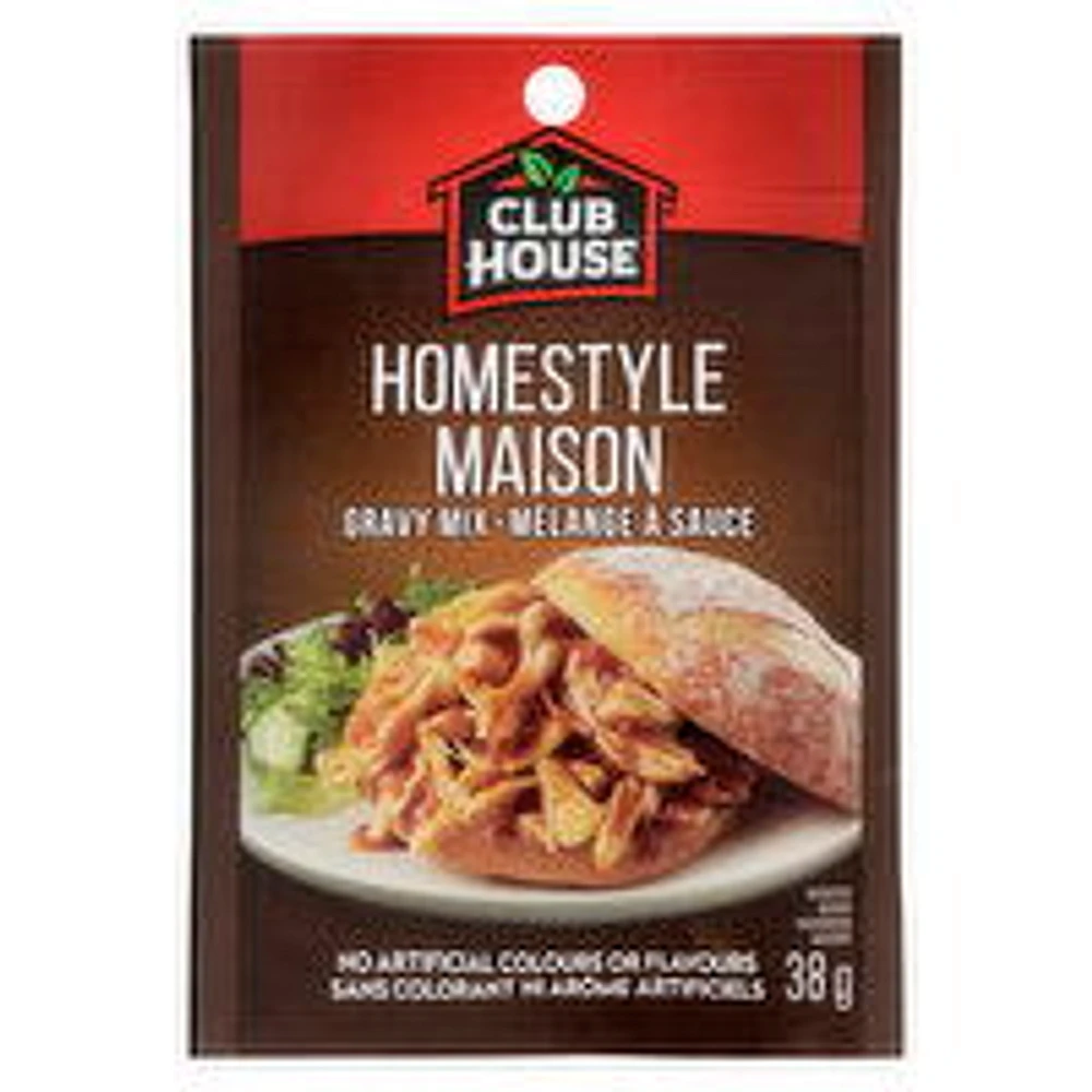 Club House - Gravy Mix - Homestyle, 38 Gram