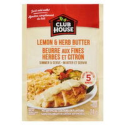 Club House - Lemon & Herb Butter Sauce Mix, 24 Gram