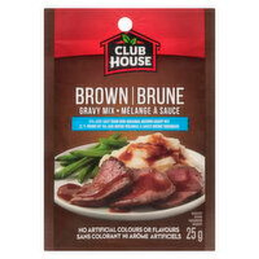 Club House - Brown Gravy Mix - Less Salt, 25 Gram