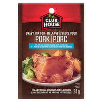 Club House - Pork Gravy Mix - Less Salt, 24 Gram