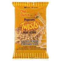 Old Dutch - Popcorn Twists Salted Toffee, 175 Gram