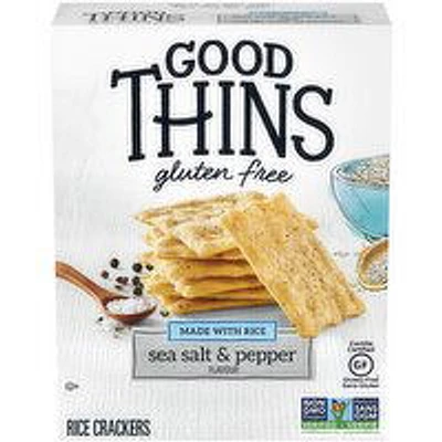 Christie - Good Thins Rice Sea Salt & Pepper Crackers, 100 Gram
