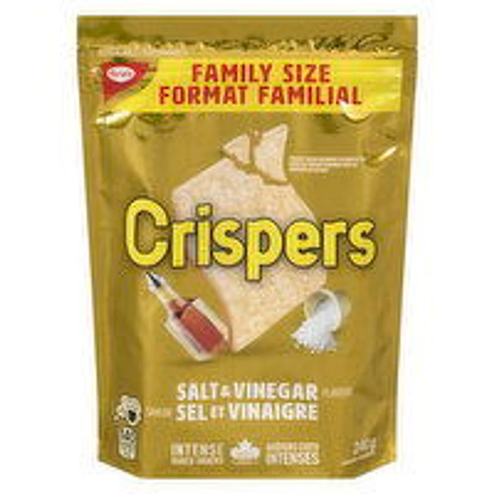 Christie - Crispers, Salt & Vinegar Crackers Fam. Size, 240 Gram