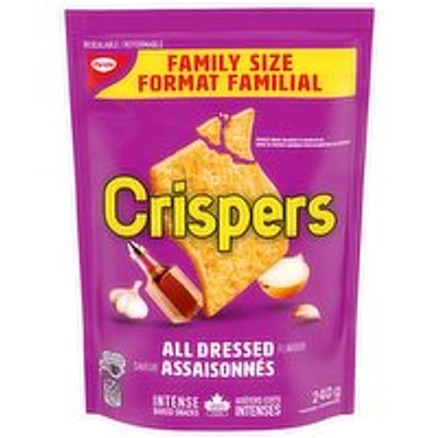 Christie - Crispers, All Dressed Flavour Crackers Family Size, 240 Gram