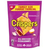 Christie - Crispers, All Dressed Flavour Crackers Family Size, 240 Gram
