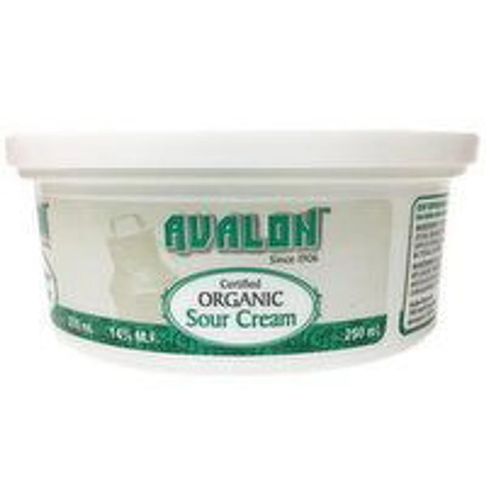 Avalon - Organic Sour Cream - 14% M.F, 250 Millilitre