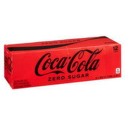 Coca-Cola - Zero Sugar 355mL Cans, 12 Each