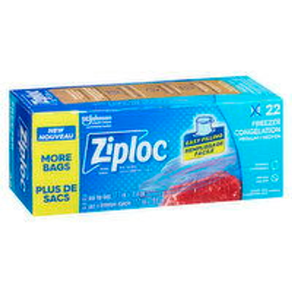 Ziploc - Freezer Bags Medium, Easy Filling, 22 Each