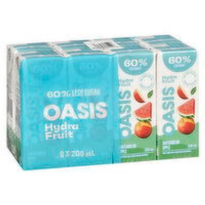 Oasis - Hydrafruit Watermelon Apple Fruit Juice Boxes, 8 Each