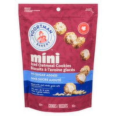 Voortman - Cookies, Mini Iced Oatmeal No Sugar Added, 142 Gram