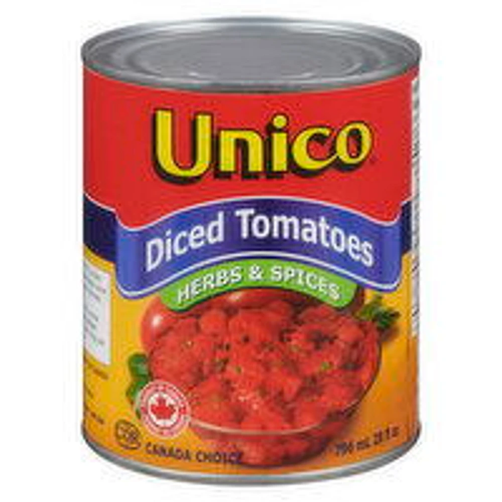 Unico - Diced Tomatoes Herbs & Spices, 796 Millilitre